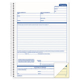 TOPS™ Spiralbound Proposal Form Book, Two-part Carbonless, 8.5 X 11, 1-page, 50 Forms freeshipping - TVN Wholesale 
