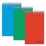 Memo Pads, Narrow Rule, Assorted Cover Colors, 60 White 3 X 5 Sheets, 3-pack