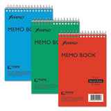 Ampad® Memo Pads, Narrow Rule, Assorted Cover Colors, 40 White 4 X 6 Sheets, 3-pack freeshipping - TVN Wholesale 