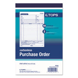 TOPS™ Purchase Order Book, Two-part Carbonless, 5.56 X 8.44, 1-page, 50 Forms freeshipping - TVN Wholesale 