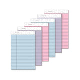 Prism + Colored Writing Pads, Narrow Rule, 50 Assorted Pastel-color 5 X 8 Sheets, 6-pack