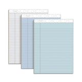 Prism + Colored Writing Pads, Wide-legal Rule, 50 Assorted Pastel-color 8.5 X 11.75 Sheets, 6-pack