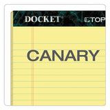 TOPS™ Docket Ruled Perforated Pads, Narrow Rule, 50 Canary-yellow 5 X 8 Sheets, 12-pack freeshipping - TVN Wholesale 