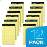 TOPS™ Docket Ruled Perforated Pads, Narrow Rule, 50 Canary-yellow 5 X 8 Sheets, 12-pack freeshipping - TVN Wholesale 