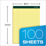 TOPS™ Double Docket Ruled Pads, Narrow Rule, 100 Canary-yellow 8.5 X 11.75 Sheets, 6-pack freeshipping - TVN Wholesale 
