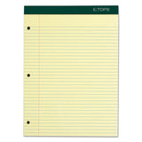 Double Docket Ruled Pads With Extra Sturdy Back, Medium-college Rule, 100 Canary-yellow 8.5 X 11.75 Sheets