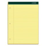 Double Docket Ruled Pads, Wide-legal Rule, 100 Canary-yellow 8.5 X 11.75 Sheets, 6-pack