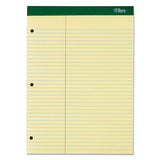 TOPS™ Double Docket Ruled Pads With Extra Sturdy Back, Pitman Rule Variation (offset Margin-3" Left), 100 Canary 8.5 X 11.75 Sheets freeshipping - TVN Wholesale 