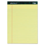 TOPS™ Docket Ruled Perforated Pads, Wide-legal Rule, 50 Canary-yellow 8.5 X 11.75 Sheets, 6-pack freeshipping - TVN Wholesale 