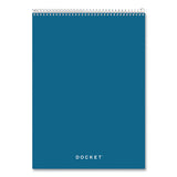 TOPS™ Docket Ruled Wirebound Pad With Cover, Wide-legal Rule, Blue Cover, 70 White 8.5 X 11.75 Sheets freeshipping - TVN Wholesale 