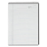 Docket Diamond Top-wire Ruled Planning Pad, Wide-legal Rule, Black Cover, 60 White 8.5 X 11.75 Sheets