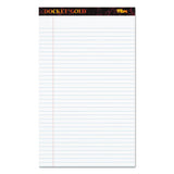 TOPS™ Docket Gold Ruled Perforated Pads, Wide-legal Rule, 50 White 8.5 X 14 Sheets, 12-pack freeshipping - TVN Wholesale 