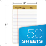 TOPS™ "the Legal Pad" Plus Ruled Perforated Pads With 40 Pt. Back, Narrow Rule, 50 White 5 X 8 Sheets, Dozen freeshipping - TVN Wholesale 