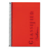 TOPS™ Color Notebooks, 1 Subject, Narrow Rule, Ruby Red Cover, 8.5 X 5.5, 100 White Sheets freeshipping - TVN Wholesale 