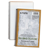 TOPS™ Second Nature Single Subject Wirebound Notebooks, Narrow Rule, Green Cover, 8 X 5, 80 Sheets freeshipping - TVN Wholesale 