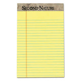 TOPS™ Second Nature Recycled Ruled Pads, Narrow Rule, 50 Canary-yellow 5 X 8 Sheets, Dozen freeshipping - TVN Wholesale 