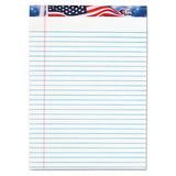 TOPS™ American Pride Writing Pad, Wide-legal Rule, Red-white-blue Headband, 50 White 8.5 X 11.75 Sheets, 12-pack freeshipping - TVN Wholesale 