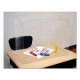 The Pencil Grip™ Personal Space Crystal Clear Desk Dividers, 18.5 X 9.5 X 14, Pet, Clear, 36-carton freeshipping - TVN Wholesale 