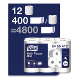 Tork® Premium Poly-pack Bath Tissue, Septic Safe, 2-ply, White, 4.1" X 4", 400 Sheets-roll, 12 Rolls-pack, 4 Packs-carton freeshipping - TVN Wholesale 