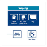 Tork® Basic Paper Wiper Roll Towel, 7.68" X 1150 Ft, White, 4 Rolls-carton freeshipping - TVN Wholesale 