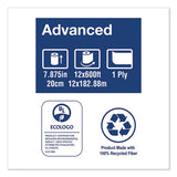 Tork® Advanced Hardwound Roll Towel, One-ply, 7.88" X 600 Ft, White, 12 Rolls-carton freeshipping - TVN Wholesale 