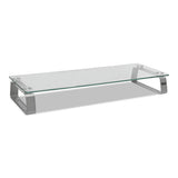Tripp Lite Universal Glass-top Monitor Riser, 22" X 8" X 3", Clear, Supports 3.9 Lbs freeshipping - TVN Wholesale 