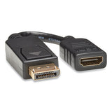 Tripp Lite Display Port To Hdmi Adapter Cable, 6", Black freeshipping - TVN Wholesale 