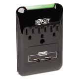 Tripp Lite Protect It! Surge Protector, 3 Outlets-2 Usb, Direct Plug-in, 540 J, Black freeshipping - TVN Wholesale 
