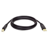 Tripp Lite Usb 2.0 A-b Cable (m-m), 15 Ft., Black freeshipping - TVN Wholesale 