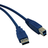 Tripp Lite Usb 3.0 Superspeed Device Cable (a To Micro-b M-m), 3 Ft., Blue freeshipping - TVN Wholesale 