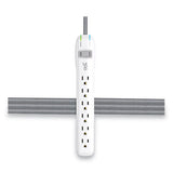 360 Electrical Habitat 6-outlet Surge Protector, 6 Ft Cord, Tungsten freeshipping - TVN Wholesale 