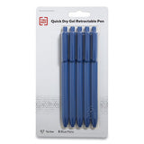 TRU RED™ Quick Dry Gel Pen, Retractable, Medium 0.7 Mm, Blue Ink, Blue Barrel, 5-pack freeshipping - TVN Wholesale 