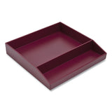 TRU RED™ Divided Stackable Plastic Tray, 2-compartment, 9.44 X 9.84 X 1.77, Purple freeshipping - TVN Wholesale 