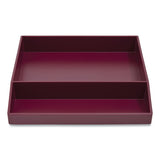 TRU RED™ Divided Stackable Plastic Tray, 2-compartment, 9.44 X 9.84 X 1.77, Purple freeshipping - TVN Wholesale 