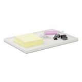 TRU RED™ Slim Stackable Plastic Tray, 1-compartment, 6.85 X 9.88 X 0.47, White freeshipping - TVN Wholesale 