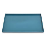 TRU RED™ Slim Stackable Plastic Tray, 1-compartment, 6.85 X 9.88 X 0.47, Teal freeshipping - TVN Wholesale 