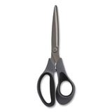 TRU RED™ Non-stick Titanium-coated Scissors, 8" Long, 3.86" Cut Length, Gun-metal Gray Blades, Gray-black Straight Handle, 2-pack freeshipping - TVN Wholesale 