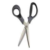 TRU RED™ Non-stick Titanium-coated Scissors, 8" Long, 3.86" Cut Length, Gun-metal Gray Blades, Gray-black Straight Handle, 2-pack freeshipping - TVN Wholesale 