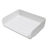 TRU RED™ Side-load Stackable Plastic Document Tray, 1 Section, Letter-size, 12.63 X 9.72 X 3.01, White, 2-pack freeshipping - TVN Wholesale 