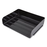 TRU RED™ Side-load Stackable Plastic Document Tray, 1 Section, Letter-size, 12.63 X 9.72 X 3.01, Black, 6-pack freeshipping - TVN Wholesale 