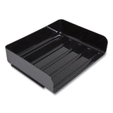 TRU RED™ Side-load Stackable Plastic Document Tray, 1 Section, Letter-size, 12.63 X 9.72 X 3.01, Black, 6-pack freeshipping - TVN Wholesale 