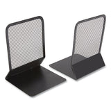 TRU RED™ Wire Mesh Book Ends, 5.71 X 7.4 X 5.63, Black, 2-set freeshipping - TVN Wholesale 