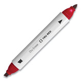 TRU RED™ Dry Erase Marker, Tank-style Twin-tip, Fine-medium Bullet-chisel Tips, Red, 4-pack freeshipping - TVN Wholesale 