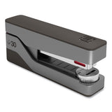 TRU RED™ Premium Desktop Half Strip Stapler, 30-sheet Capacity, Gray-black freeshipping - TVN Wholesale 