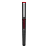 TRU RED™ Roller Ball Pen, Stick, Fine 0.5 Mm, Red Ink, Black Barrel, Dozen freeshipping - TVN Wholesale 