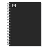 Three-subject Notebook, Medium-college Rule, Black Cover, 9.5 X 5.88, 138 Sheets