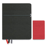 TRU RED™ Large Mastery Journal With Pockets, 1 Subject, Narrow Rule, Black-red Cover, 10 X 8, 192 Sheets freeshipping - TVN Wholesale 