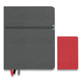 TRU RED™ Large Mastery Journal With Pockets, 1 Subject, Narrow Rule, Charcoal-red Cover, 10 X 8, 192 Sheets freeshipping - TVN Wholesale 
