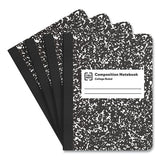 TRU RED™ Composition Notebook, Medium-college Rule, Black Marble Cover, 9.75 X 7.5, 100 Sheets, 4-pack freeshipping - TVN Wholesale 
