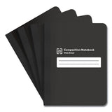 Composition Notebook, Wide-legal Rule, Black Marble Cover, 9.75 X 7.5, 80 Sheets, 4-pack